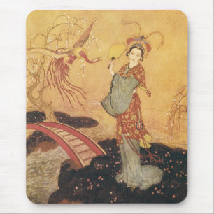 Tapis De Souris Vintage Fairy Tale Princess Badoura, Edmund Dulac