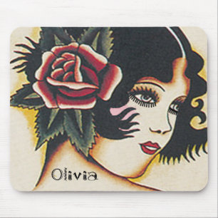 Tapis De Souris Vintage fille