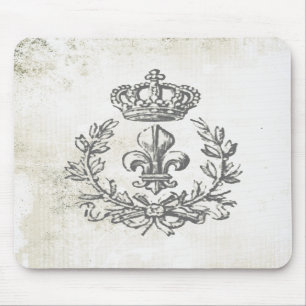 Tapis De Souris Vintage Fleur de Lis et protection de