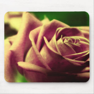 Tapis De Souris Vintage Fleur Rose d'antiquité Mousepad