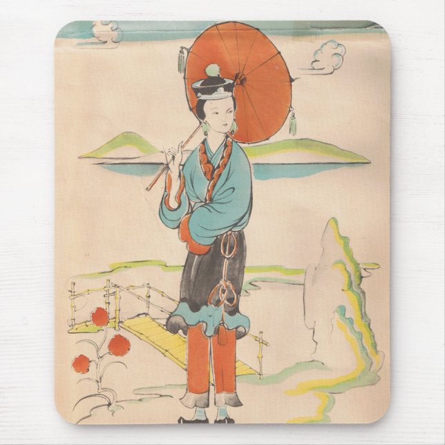 Tapis De Souris Vintage Geisha (Devant)