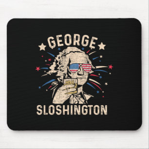 Tapis De Souris Vintage George Sloshington Washington 4 juillet
