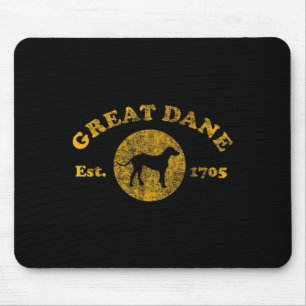 Tapis De Souris Vintage Great Dane Est. 1705 Cadeau Pour Grande Da