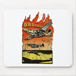 Tapis De Souris Vintage Guerre Mondiale 2 Mustang Fighter - P-51 M