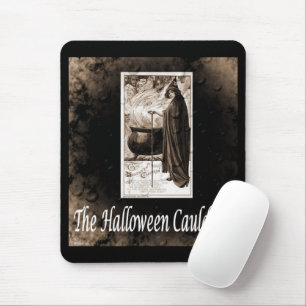 Tapis De Souris Vintage Halloween Cauldron