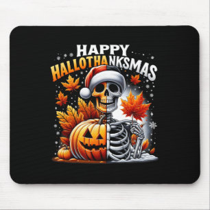 Tapis De Souris Vintage Halloween Joyeux Noël Joyeux Hallomerci