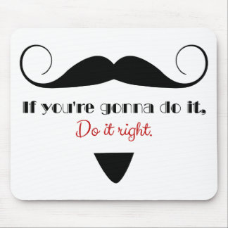 Tapis De Souris Vintage Handlebar Mustache Masculine Stache