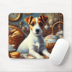 Tapis De Souris Vintage Jack Russell Terrier Peinture