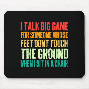 Tapis De Souris Vintage Je Parle Gros Pour Quelqu'un Dont Les Pied