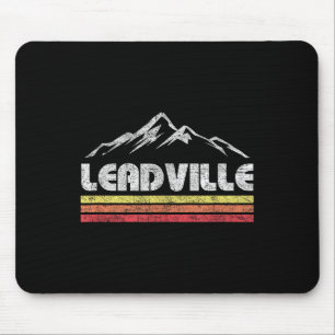 Tapis De Souris Vintage Leadville Colorado Retro Mountain Bike Ski
