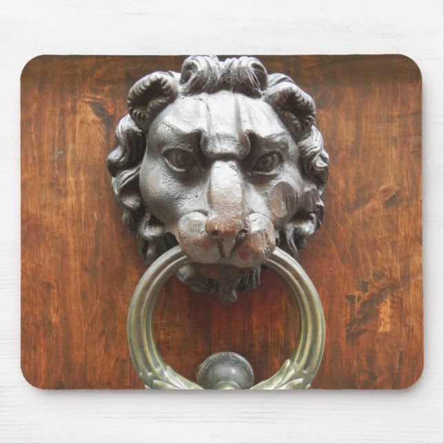 Tapis De Souris Vintage Lion Door Knocker (Devant)