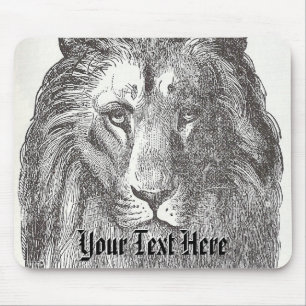 Tapis De Souris Vintage Lion Mousepad