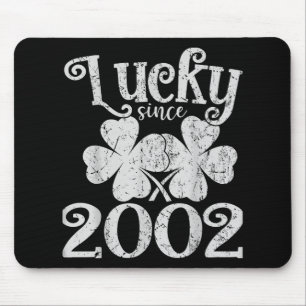 Tapis De Souris Vintage Lucky depuis 23 2002 Lucky St. Patricks Da