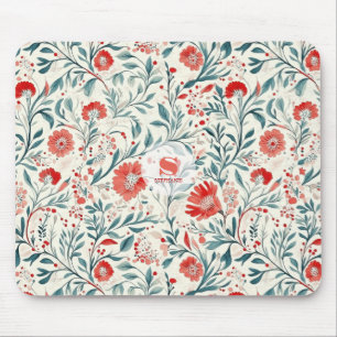 Tapis De Souris Vintage marguerite rouge motif floral - Botanique