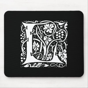 Tapis De Souris Vintage Monogramme L Art Nouveau 