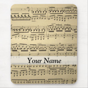 Tapis De Souris Vintage Music Sheet