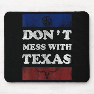Tapis De Souris Vintage Ne Touche Pas Au Longhorn Lone Star State