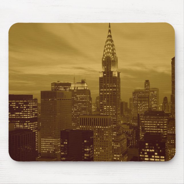 Tapis De Souris Vintage New York Manhattan (Devant)