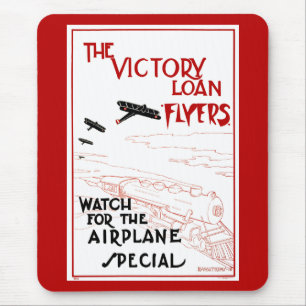 Tapis De Souris Vintage patriotique, tracts de l'Emprunt de la Vic