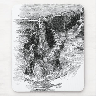 Tapis De Souris Vintage Pirates, sir Henry Morgan dans l'océan