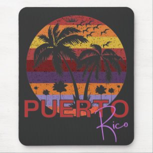 Tapis De Souris Vintage Porto Rico Summer Beach