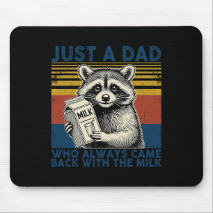 Tapis De Souris Vintage Racoon Juste Un Père Qui Est Toujours Reve