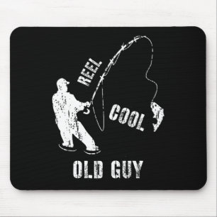 Tapis De Souris Vintage Reel Cool Vieux Type Pêcheur Pêcheur Cadea
