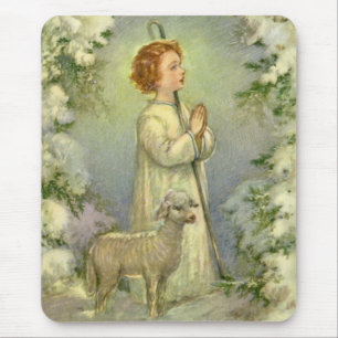 Tapis De Souris Vintage Religion, le Christ le Bon Berger