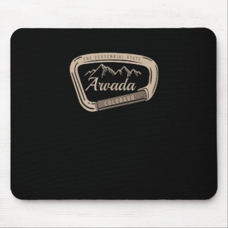 Tapis De Souris Vintage Rétro ARVADA COLORADO MONTAGNES ROCHEUSES