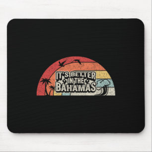 Tapis De Souris Vintage Rétro C'est Mieux Dans Les Vacances Tropic