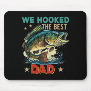 Tapis De Souris Vintage Rétro On A Pêché Le Meilleur Papa Fête Des