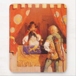 Tapis De Souris Vintage Robin Hood rencontre Maid Marian par NC Wy