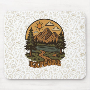 Tapis De Souris Vintage/rustique extérieur explorer la nature