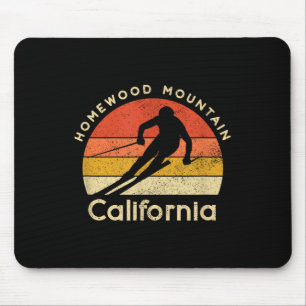 Tapis De Souris Vintage Ski Homewood Mountain California