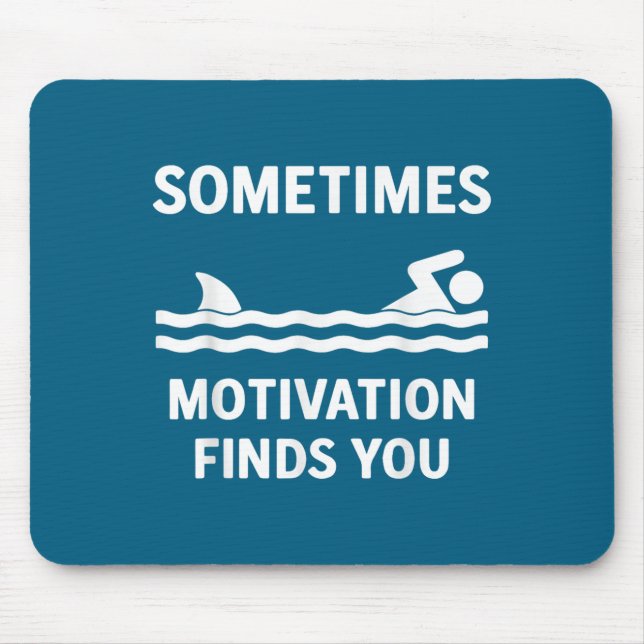 Tapis De Souris Vintage Sometimes Motivation Finds You Tee - Funny (Devant)