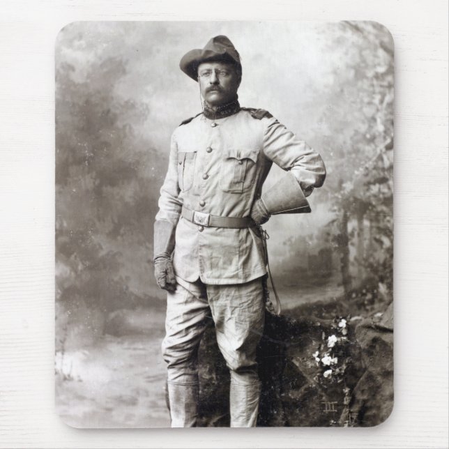 Tapis De Souris Vintage Theodore Roosevelt Rough Riders (Devant)