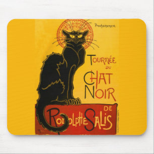 Tapis De Souris Vintage Tournée du Conversation Noir Theophile Ste