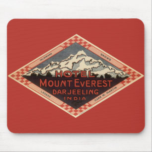 Tapis De Souris Vintage Travel, Mount Everest, Darjeeling India