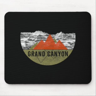 Tapis De Souris Vintage USA Mountain Randonnée Grand Canyon Nation
