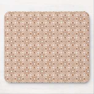 Tapis De Souris Vintage Vibrance Damask Mousepad, Latte