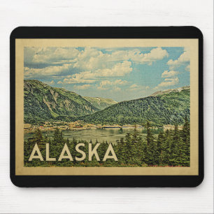 Tapis De Souris Vintage voyage de l'Alaska