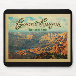 Tapis De Souris Vintage voyage du parc national du Grand Canyon