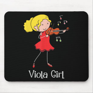 Tapis De Souris Viola Girl - Violist Symphony Band Jazz Music Love