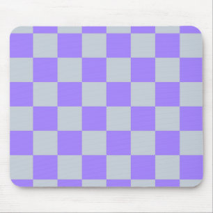 Tapis De Souris Violet À damiers En vichy Motif