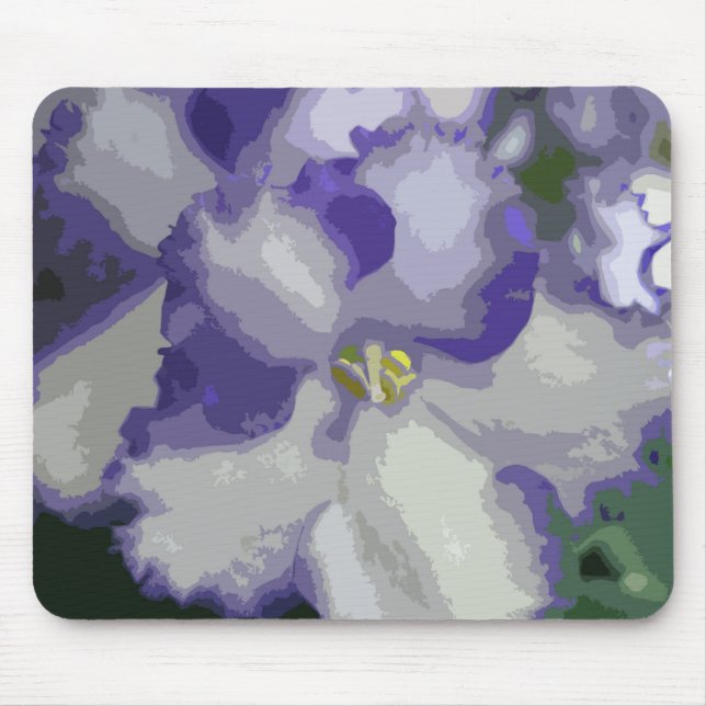Tapis De Souris Violet africain Abstrait Mousepad (Devant)