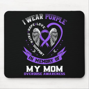 Tapis De Souris Violet En Mémoire De Ma Mère Conscience De L'Overd