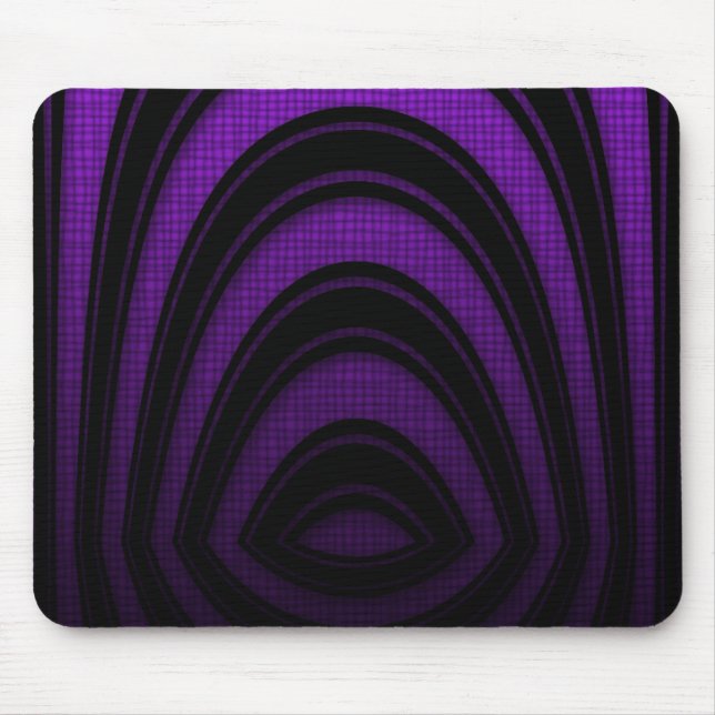 Tapis de souris Violet Noir Arche Abstraite (Devant)