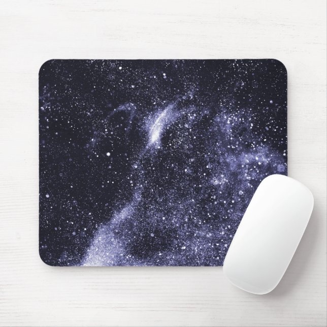 Tapis De Souris Violet violet noir galaxie abstraite (Avec souris)