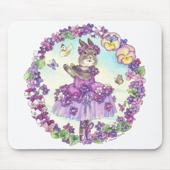 Tapis De Souris Violette douce Mousepad (Devant)
