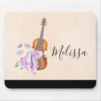 Violon, Chaussures de Ballet, Fleurs et Papillons